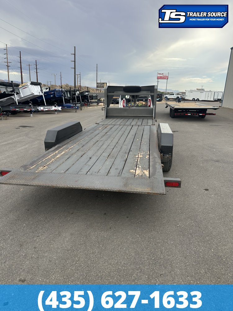 7x22 Diamond C HDT-GN 207 Equipment Trailer - 15K GVWR - Spare Tire