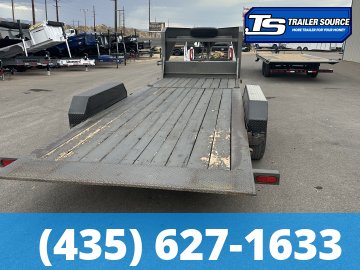 7x22 Diamond C HDT-GN 207 Equipment Trailer - 15K GVWR - Spare Tire