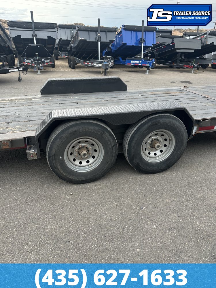 7x22 Diamond C HDT-GN 207 Equipment Trailer - 15K GVWR - Spare Tire