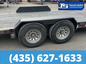 7x22 Diamond C HDT-GN 207 Equipment Trailer - 15K GVWR - Spare Tire