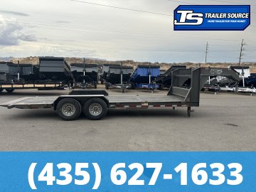 7x22 Diamond C HDT-GN 207 Equipment Trailer - 15K GVWR - Spare Tire