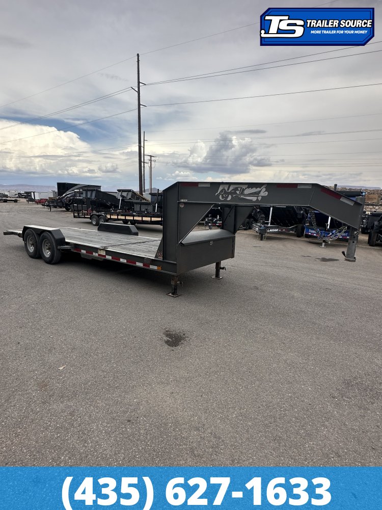 7x22 Diamond C HDT-GN 207 Equipment Trailer - 15K GVWR - Spare Tire