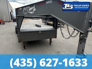 7x22 Diamond C HDT-GN 207 Equipment Trailer - 15K GVWR - Spare Tire