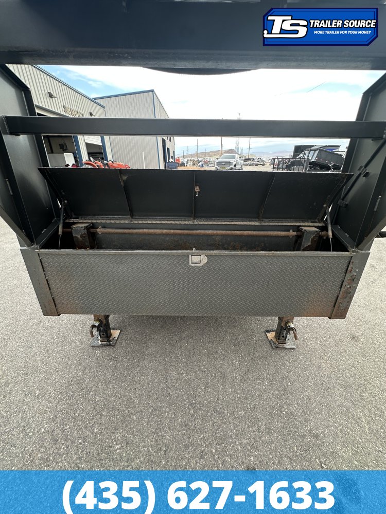 7x22 Diamond C HDT-GN 207 Equipment Trailer - 15K GVWR - Spare Tire