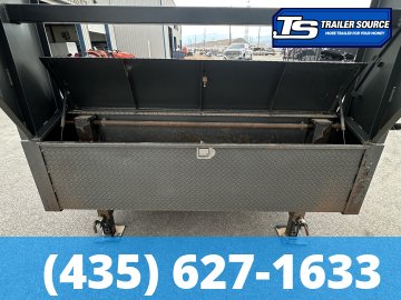 7x22 Diamond C HDT-GN 207 Equipment Trailer - 15K GVWR - Spare Tire