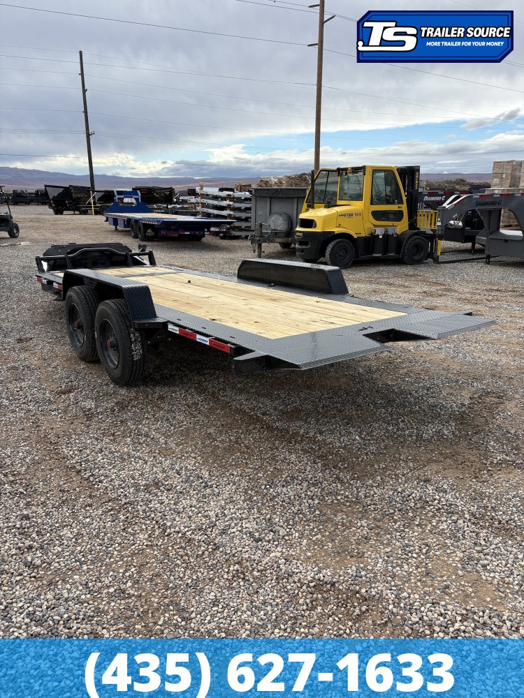 7x20 Horizon HET Tilt Trailer - 21K GVWR - 10K Axles, 17.5" HD Wheels, 18 Ply Tires, Torsion Axles