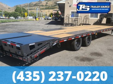 8.5x35 Diamond C FMAX 212 Gooseneck Equipment Trailer - 25.9K GVWR - ABS Brakes, Max Ramps