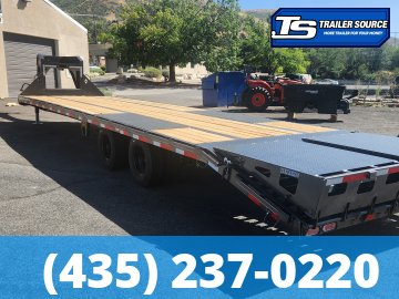 8.5x35 Diamond C FMAX 212 Gooseneck Equipment Trailer - 25.9K GVWR - ABS Brakes, Max Ramps