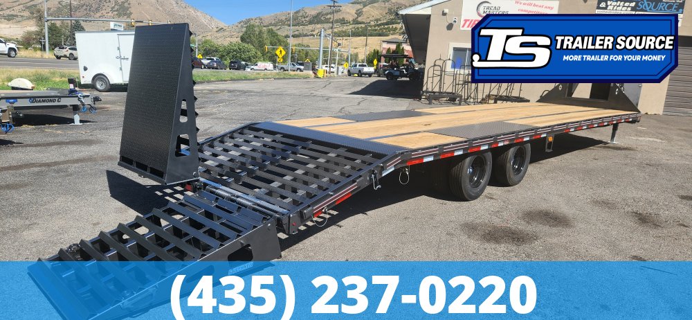 8.5x35 Diamond C FMAX 212 Gooseneck Equipment Trailer - 25.9K GVWR - ABS Brakes, Max Ramps