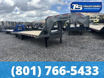 8.5'x32' Diamond C FMAX-HDT 212 Gooseneck Hydraulic Dovetail Equipment