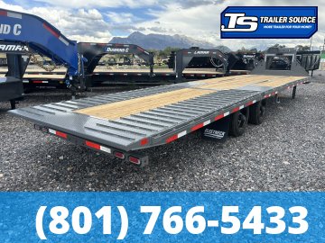 8.5x32 Diamond C FMAX-HDT 212 Gooseneck Hydraulic Dovetail Equipment Trailer - 25.9K GVWR - Hydraulic Jack(s), Winch Plate