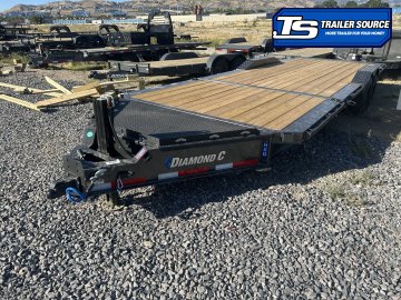 8.5x24 Diamond C HXD 208 Wide Body w/ Drive Over Fenders Tilt Trailer - 18K GVWR - 18 Ply Tires, ABS Brakes, Hydraulic Jack(s), Pro Tilt