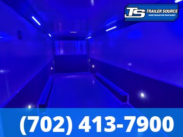 8.5x32 Haulmark Edge Enclosed Car Hauler Trailer - 7'10" Interior - 18K GVWR - Air Compressor Prep Pkg, Black Out Package, Power Awning, Turbo Pkg