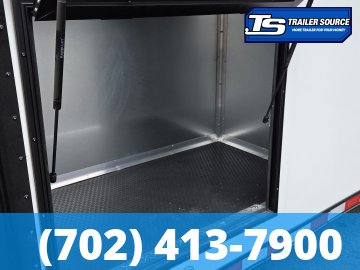 8.5x32 Haulmark Edge Enclosed Car Hauler Trailer - 7'10" Interior - 18K GVWR - Air Compressor Prep Pkg, Black Out Package, Power Awning, Turbo Pkg