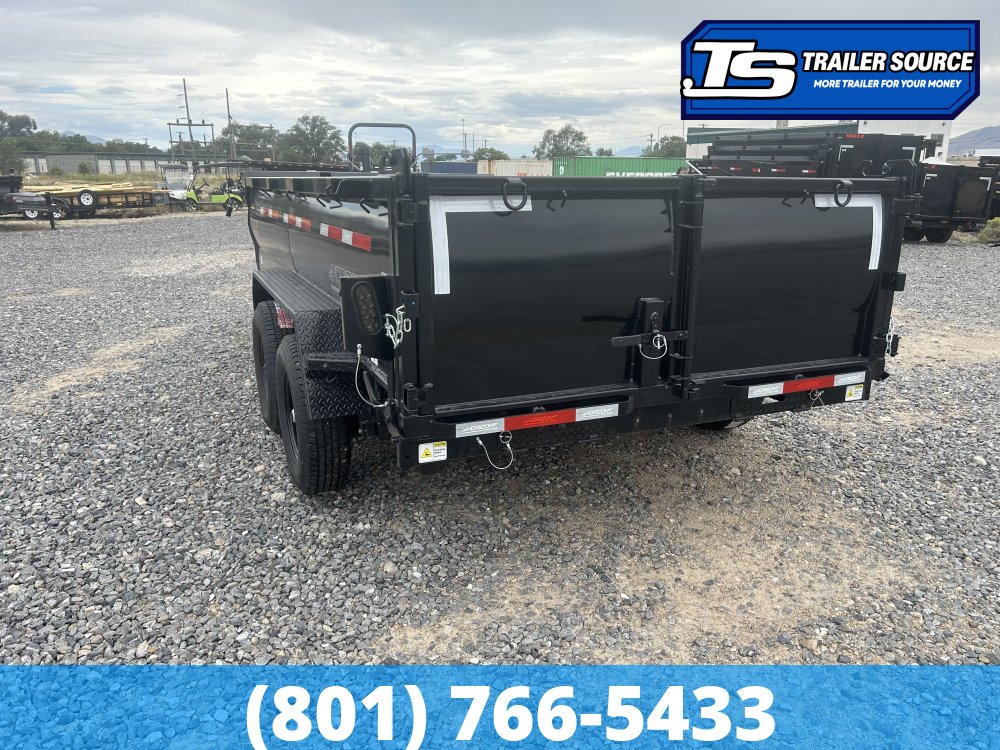7x14 Horizon LZ7 Dump Trailer - 14K GVWR - Telescopic