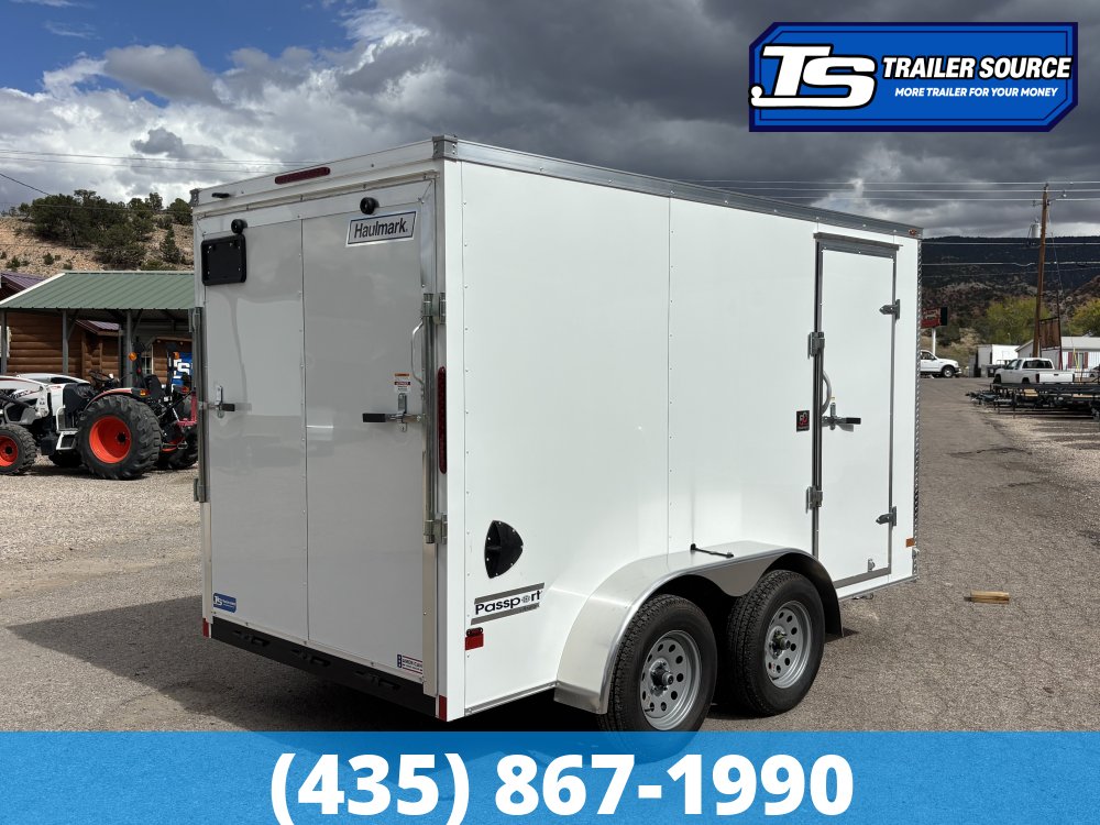 6x12 Haulmark Passport Enclosed Cargo Trailer - 6'6" Interior - 7K GVWR - .080 PolyCor
