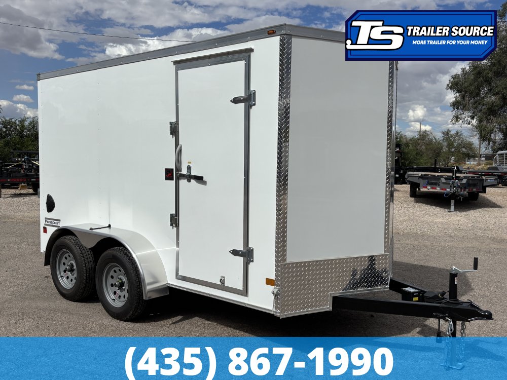 6x12 Haulmark Passport Enclosed Cargo Trailer - 6'6" Interior - 7K GVWR - .080 PolyCor