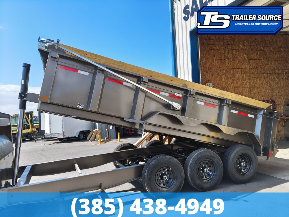 7x16 Diamond C LPT-GN 307 Gooseneck Dump Trailer - 32" Sides - 24K GVWR - 14 Ply Tires, ABS Brakes