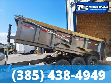 7x16 Diamond C LPT-GN 307 Gooseneck Dump Trailer - 32" Sides - 24K GVWR - 14 Ply Tires, ABS Brakes