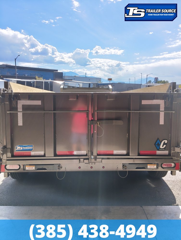 7x16 Diamond C LPT-GN 307 Gooseneck Dump Trailer - 32" Sides - 24K GVWR - 14 Ply Tires, ABS Brakes