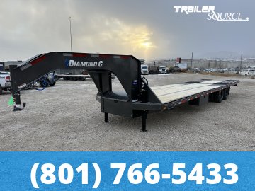 8.5x35 Diamond C FMAX HDT 35' 25K Hydraulic Dovetail Gooseneck