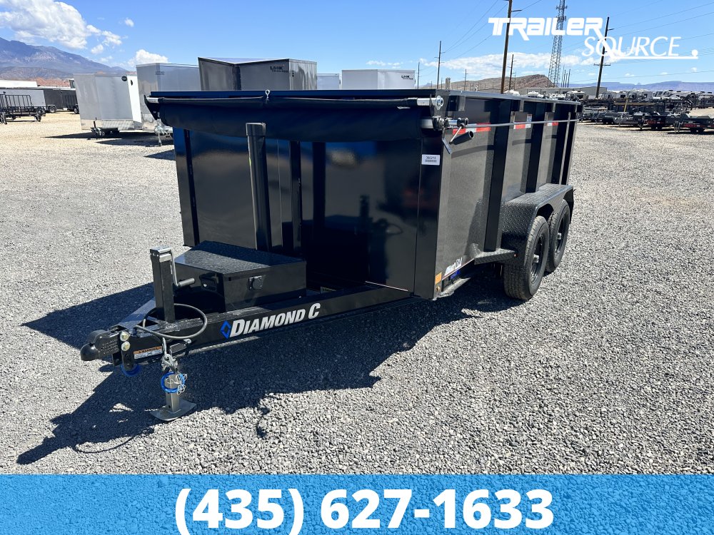 6.5x12 Diamond C MDT Medium Duty Telescopic Dump 10K 44" Sides Dump