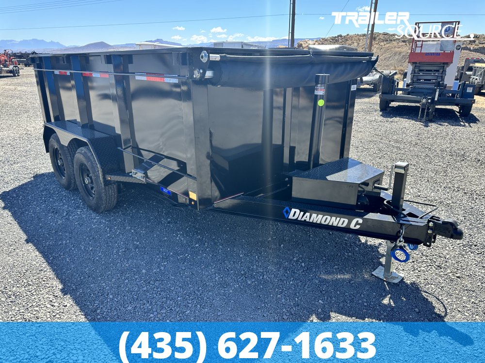 6.5x12 Diamond C MDT Medium Duty Telescopic Dump 10K 44" Sides Dump