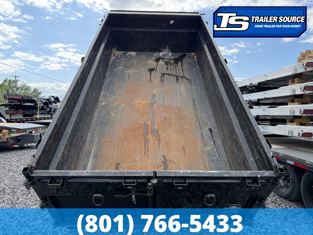 7x14 Iron Bull DTG Gooseneck Dump Trailer - 36" Sides - 14K GVWR