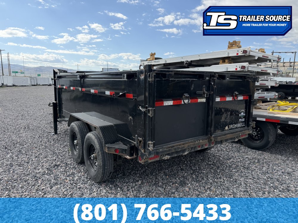 7x14 Iron Bull DTG Gooseneck Dump Trailer - 36" Sides - 14K GVWR