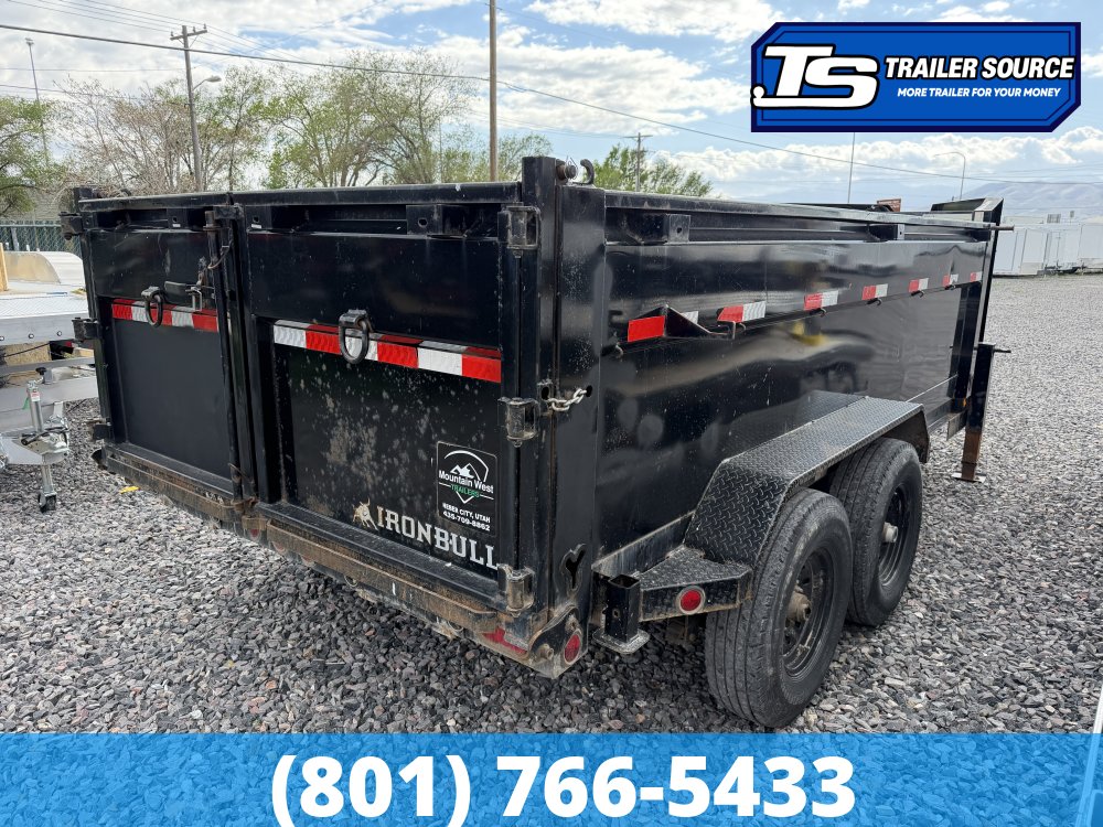 7x14 Iron Bull DTG Gooseneck Dump Trailer - 36" Sides - 14K GVWR