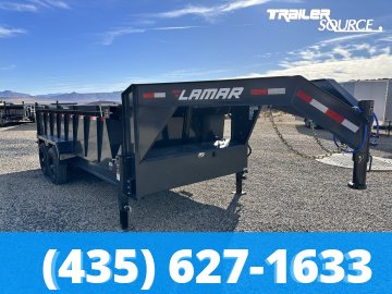 7x16 Lamar DT Gooseneck Dump