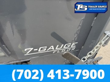 7x14 Lamar DT Dump Trailer - 24" Sides - 14K GVWR - 16 Ply Tires, 17.5" HD Wheels, 7 Gauge Floor, Stabilizer Jacks, Telescopic
