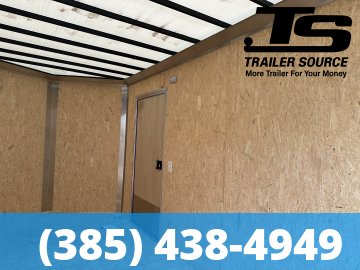7x14 Pace American Outback Deluxe Enclosed Cargo Trailer - 7'0" Interior - 7K GVWR - 16" Cross Member Upgrade, Alloy Wheels, Barlock on Door, Barn Doors, D-Rings, Translucent Roof
