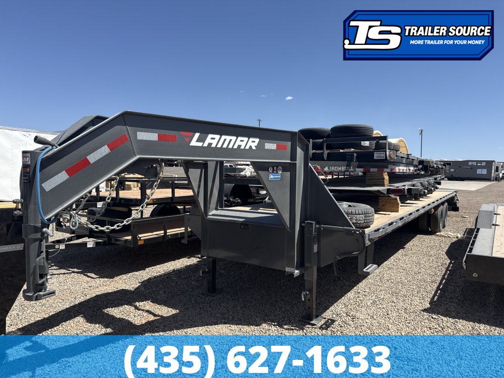 8.5x36 Lamar FD Gooseneck Equipment Max Ramps