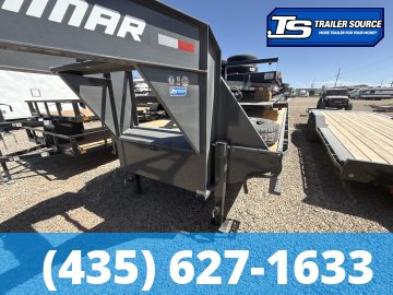 8.5x36 Lamar FD Gooseneck Equipment Trailer - 25.9K GVWR - 12k Axles, Max Ramps