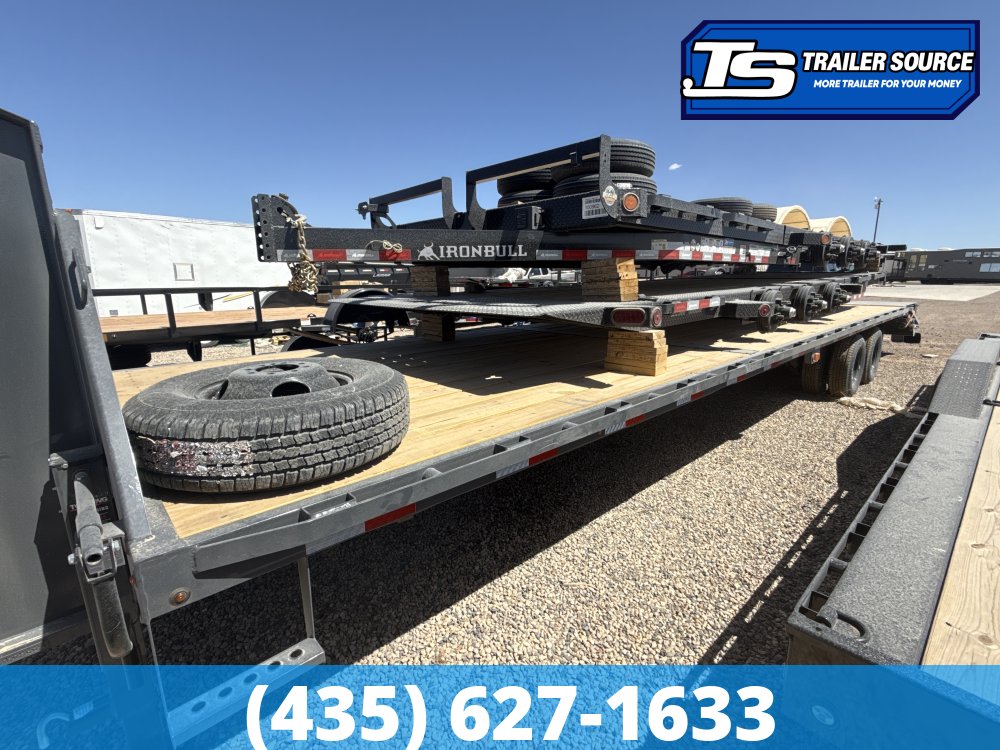 8.5x36 Lamar FD Gooseneck Equipment Trailer - 25.9K GVWR - 12k Axles, Max Ramps
