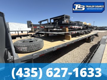 8.5x36 Lamar FD Gooseneck Equipment Trailer - 25.9K GVWR - 12k Axles, Max Ramps