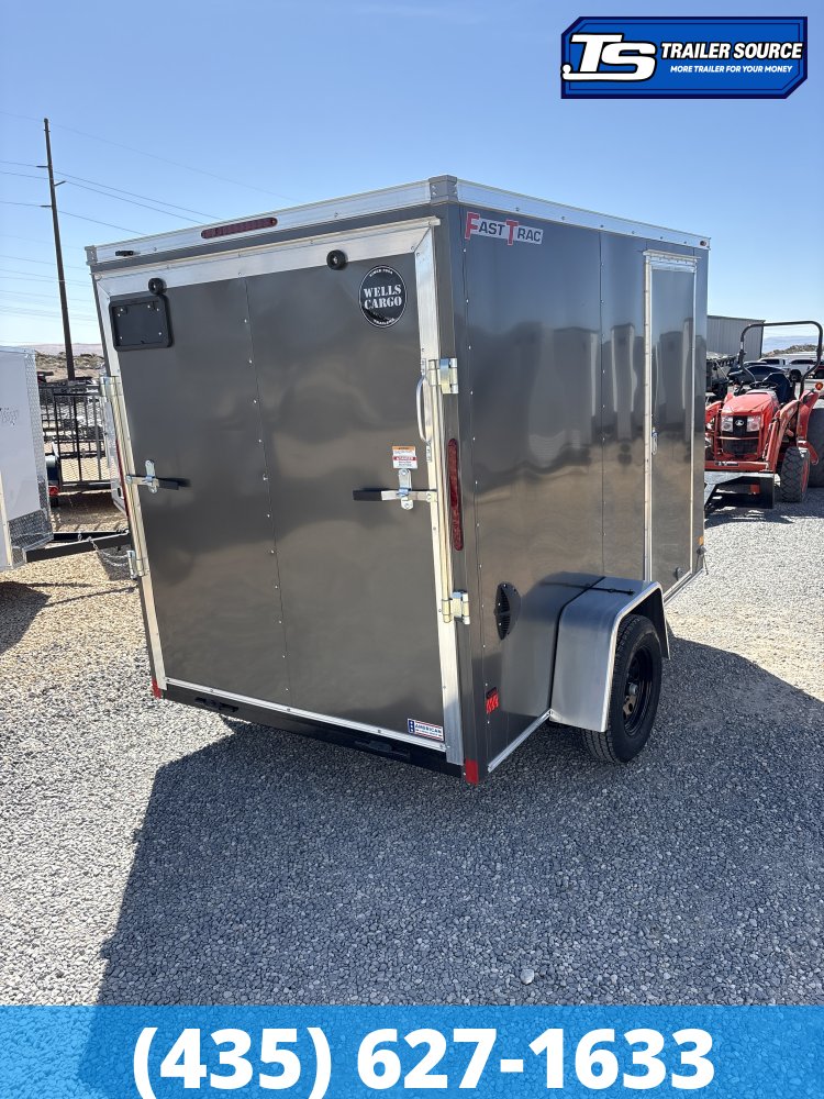 6x10 Wells Cargo Fast Trac Deluxe Enclosed Cargo Trailer - 6'6" Interior - 3.5K GVWR -
