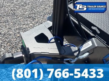 8.5x24 Diamond C DET 210 Deckover Tilt Trailer - 23K GVWR - Hydraulic Jack(s)
