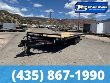 8.5x22 Iron Bull TDP Deckover Tilt Trailer - 14K GVWR - Winch Plate