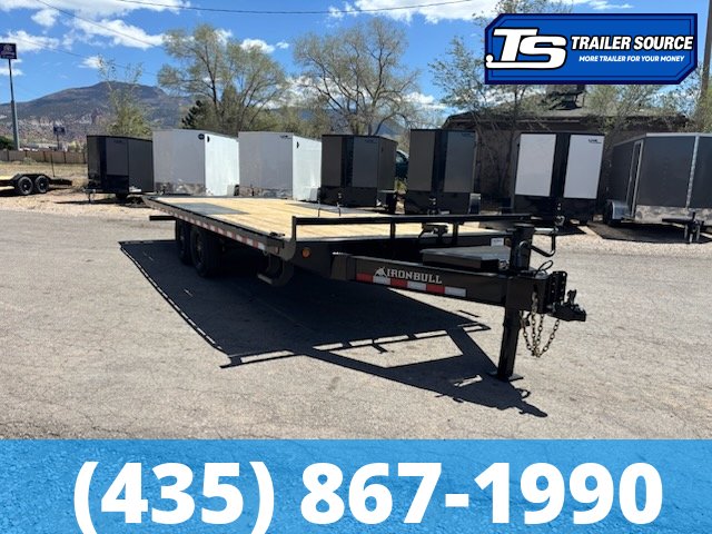 8.5x22 Iron Bull TDP Deckover Tilt Trailer - 14K GVWR - Winch Plate