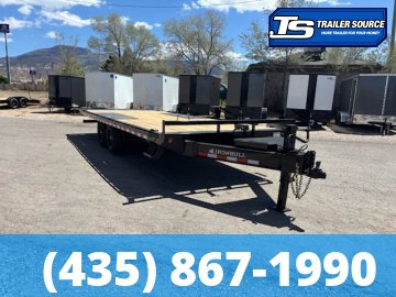 8.5x22 Iron Bull TDP Deckover Tilt Trailer - 14K GVWR - Winch Plate