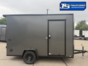 7x12 Look ST DLX Enclosed Cargo Trailer - 7'0" Interior - 3.5K GVWR - .080 PolyCor, Black Out Package, Rear Spoiler w/ Load Lights