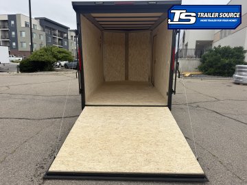 7x12 Look ST DLX Enclosed Cargo Trailer - 7'0" Interior - 3.5K GVWR - .080 PolyCor, Black Out Package, Rear Spoiler w/ Load Lights
