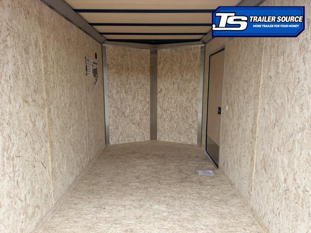 7x12 Look ST DLX Enclosed Cargo Trailer - 7'0" Interior - 3.5K GVWR - .080 PolyCor, Black Out Package, Rear Spoiler w/ Load Lights