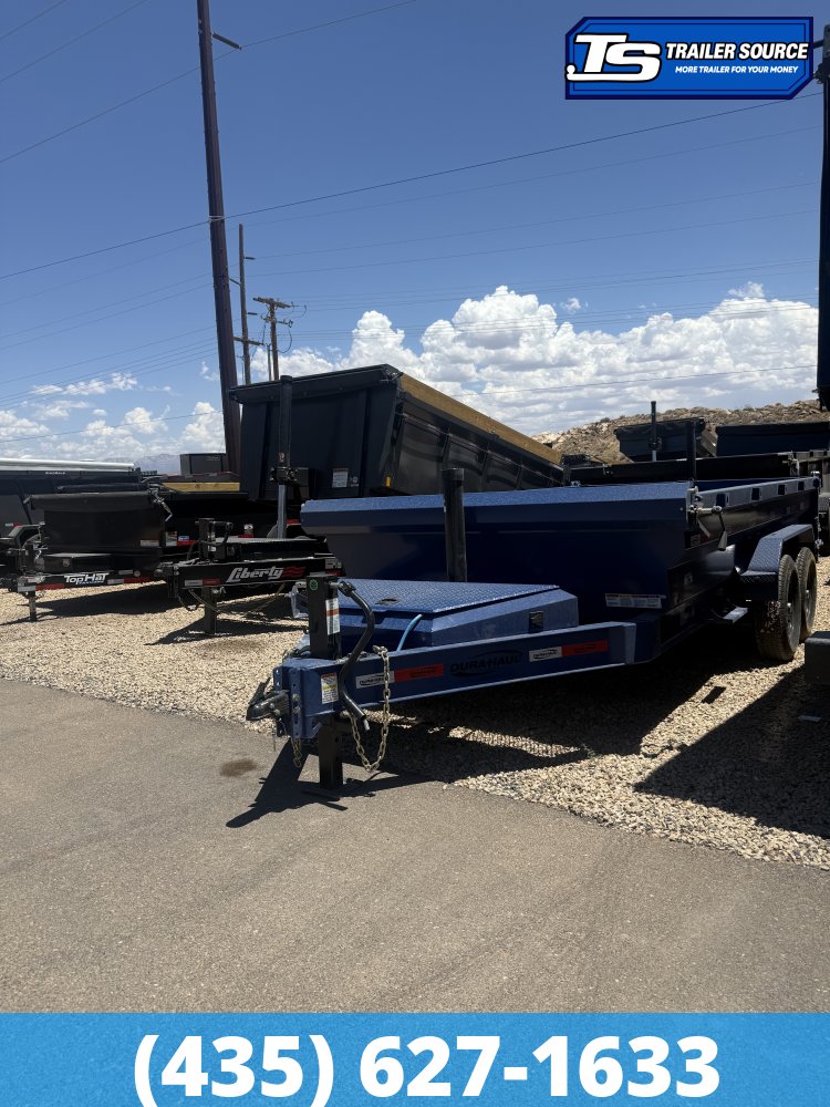 7x14 Dura-Haul DRL Telescopic Dump Trailer - 14K GVWR - 7 Gauge Floor