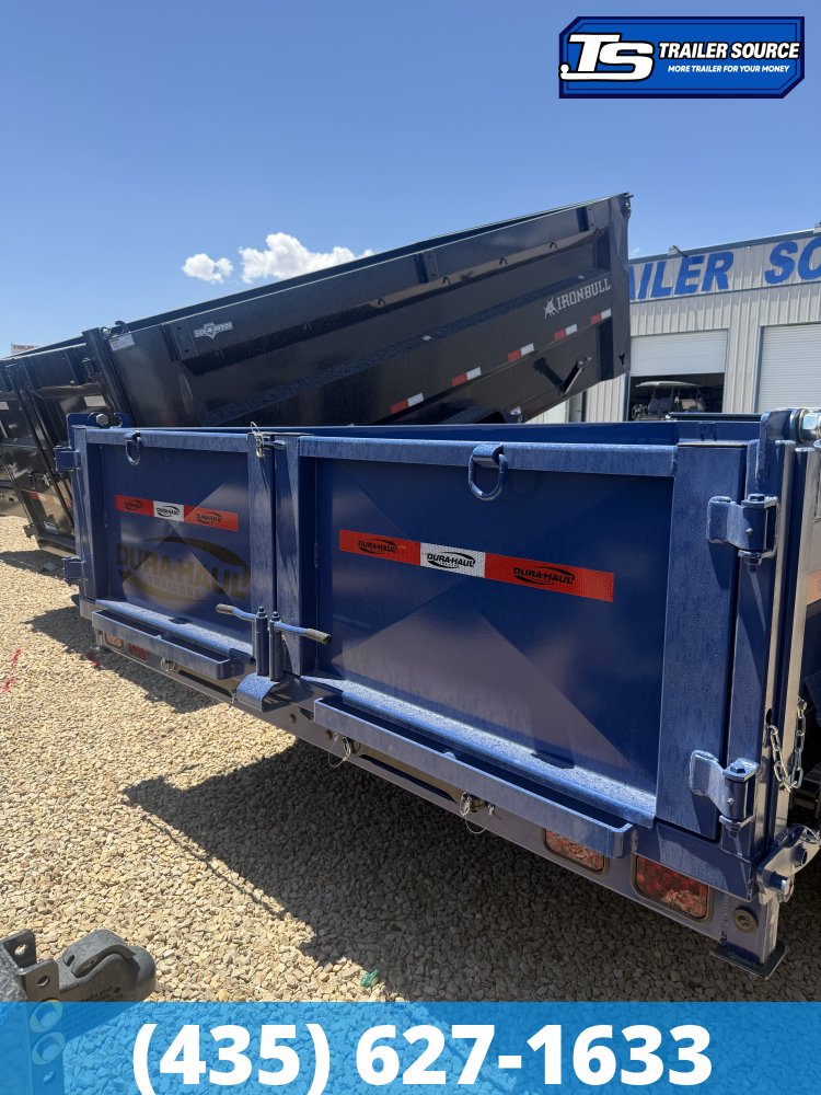 7x14 Dura-Haul DRL Telescopic Dump Trailer - 14K GVWR - 7 Gauge Floor