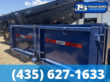 7x14 Dura-Haul DRL Telescopic Dump Trailer - 14K GVWR - 7 Gauge Floor