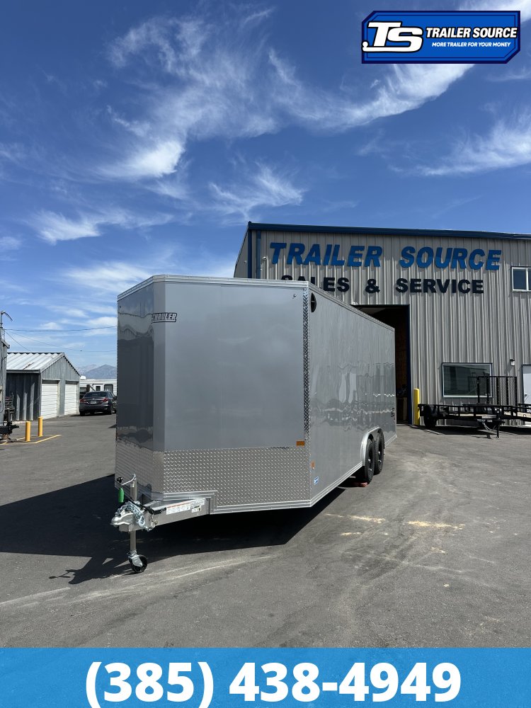 8.5x20 Alcom Aluminum EZ Hauler XLT Auto Trailer - 7'0" Interior - 10K GVWR -