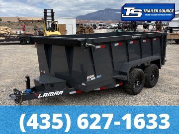 6.5x12 Lamar DM Dump Trailer - 36" Sides - 10K GVWR -